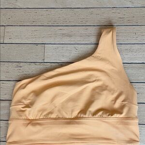 lululemon athletica One-Shoulder Top in Peach
